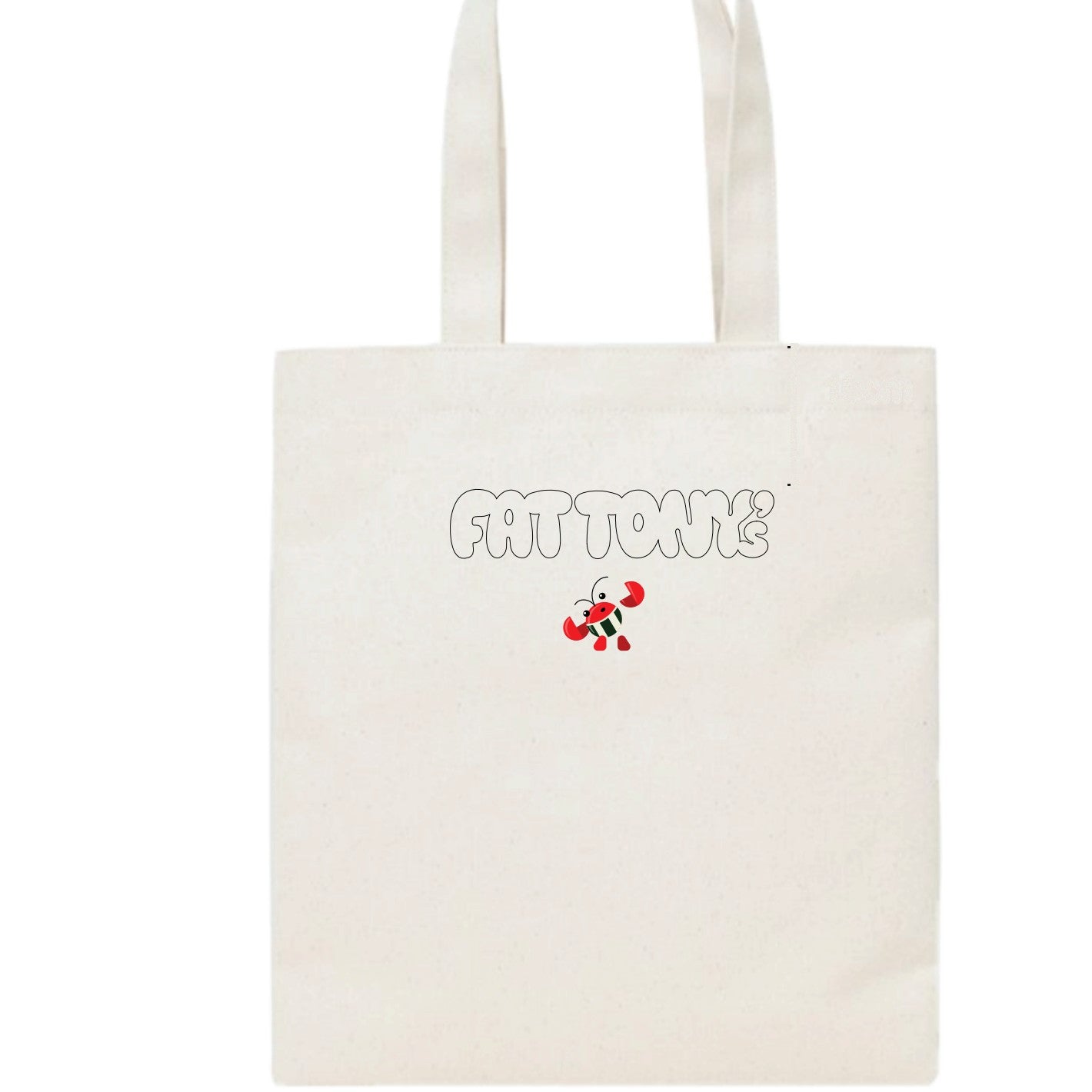 Fat Tony's Tote — Wordmark with lobster